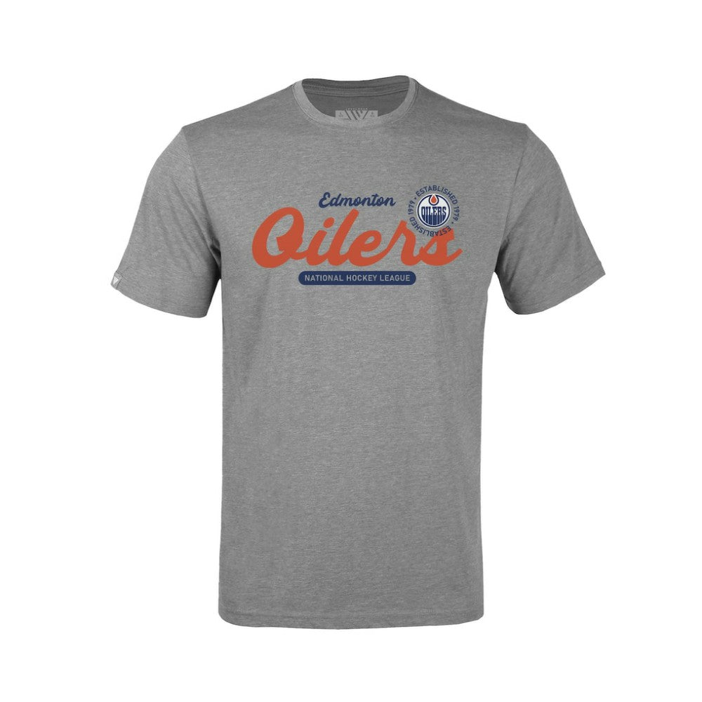Edmonton Oilers Levelwear Youth Little Richmond Monument T-Shirt - Gray | NHL sale