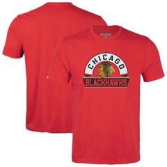 Chicago Blackhawks Levelwear Youth Little Richmond Banner Arch T-Shirt - Red | NHL Lifestyle