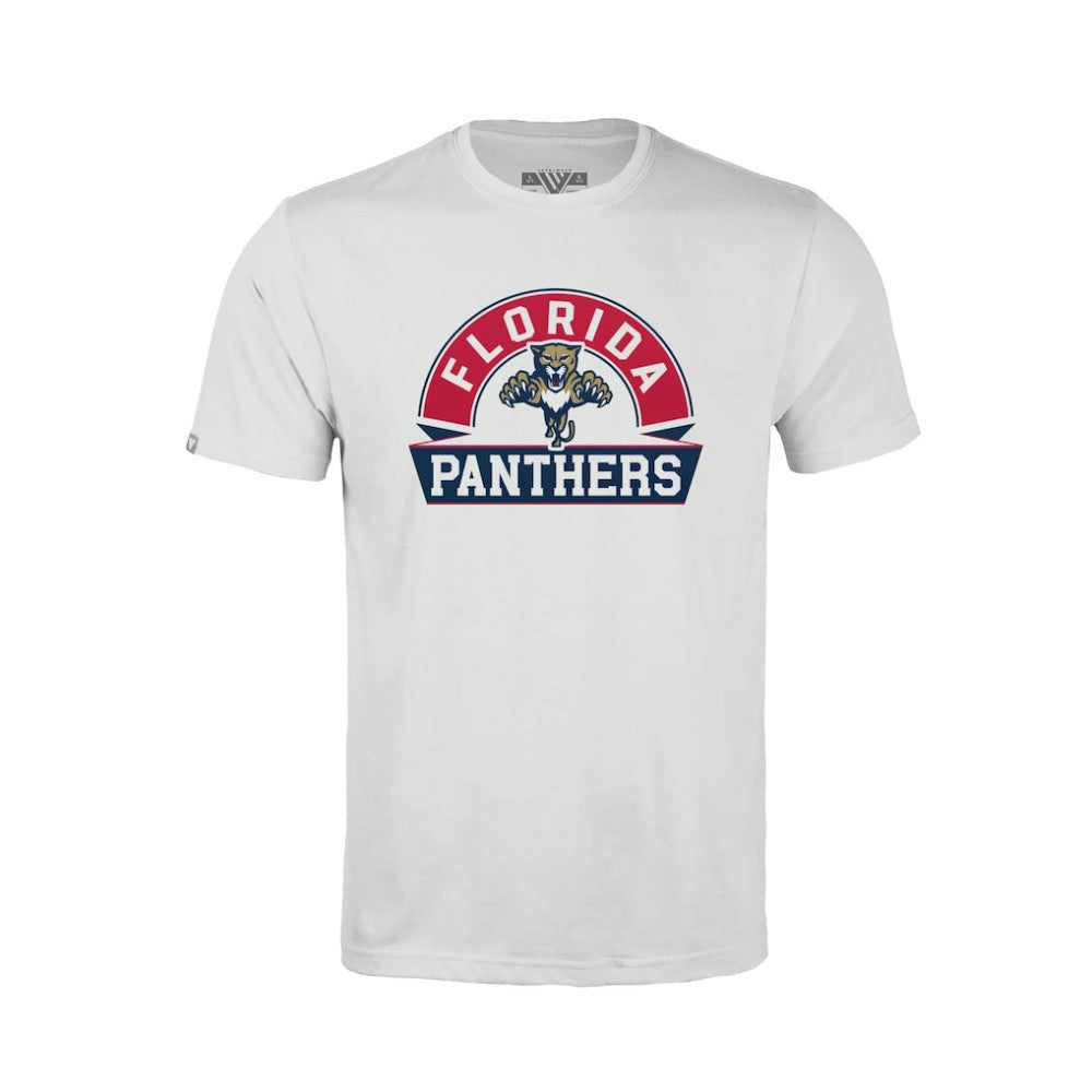 Florida Panthers Levelwear Youth Little Richmond Banner Arch T-Shirt - White | NHL near me