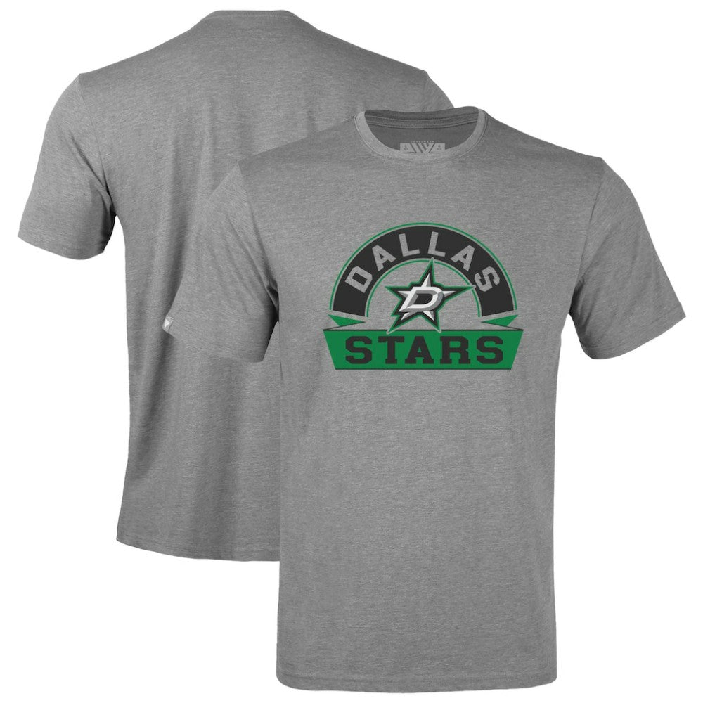 Dallas Stars Levelwear Youth Little Richmond Banner Arch T-Shirt - Gray | NHL near me