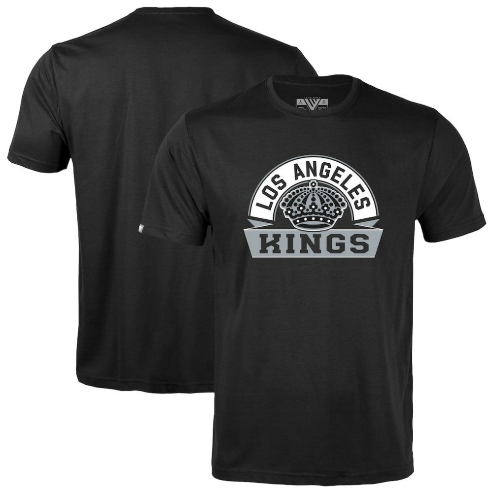 Los Angeles Kings Levelwear Youth Little Richmond Banner Arch T-Shirt - Black | NHL online