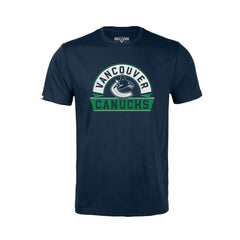 Vancouver Canucks Levelwear Youth Little Richmond Banner Arch T-Shirt - Navy | NHL on sale
