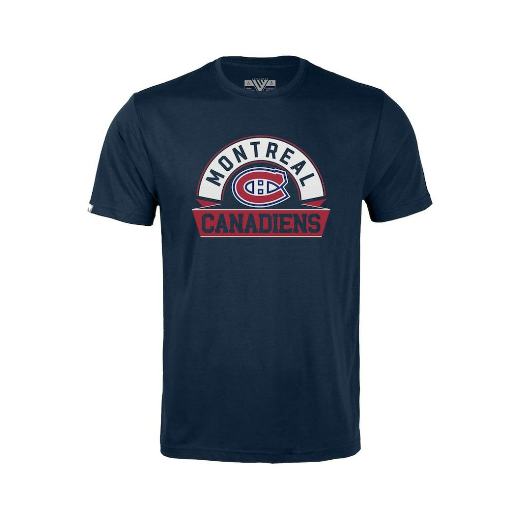 Montreal Canadiens Levelwear Youth Little Richmond Banner Arch T-Shirt - Navy | NHL sale