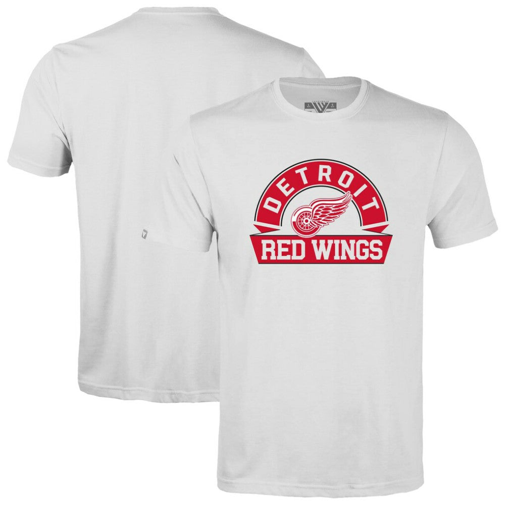 Detroit Red Wings Levelwear Youth Little Richmond Banner Arch T-Shirt - White | NHL online