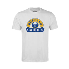 Buffalo Sabres Levelwear Youth Little Richmond Banner Arch T-Shirt - White | NHL Lifestyle