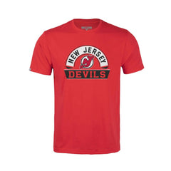 New Jersey Devils Levelwear Youth Little Richmond Banner Arch T-Shirt - Red | NHL on sale