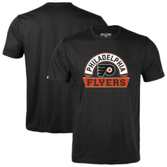 Philadelphia Flyers Levelwear Youth Little Richmond Banner Arch T-Shirt - Black | NHL Lifestyle