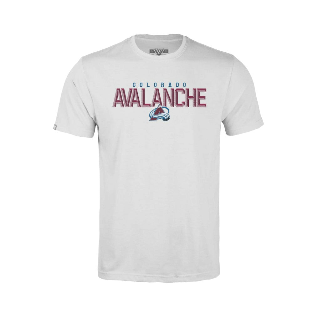 Colorado Avalanche Levelwear Youth Little Richmond Carve T-Shirt - White | NHL near me
