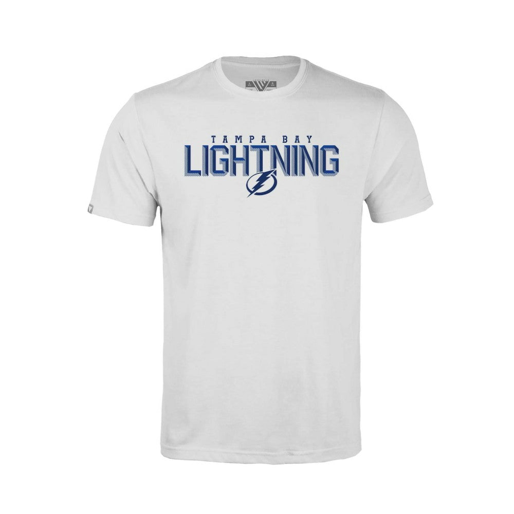 Tampa Bay Lightning Levelwear Youth Little Richmond Carve T-Shirt - White | NHL Lifestyle