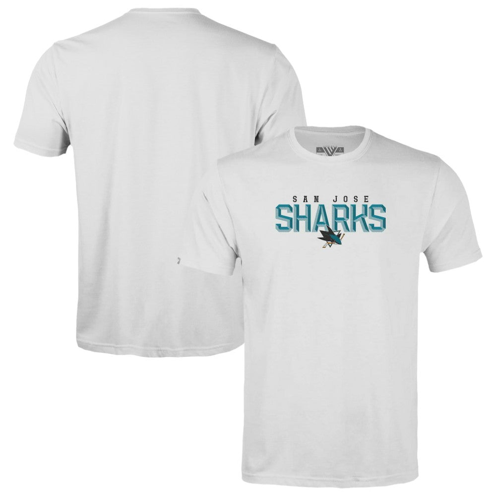 San Jose Sharks Levelwear Youth Little Richmond Carve T-Shirt - White | NHL Clearance