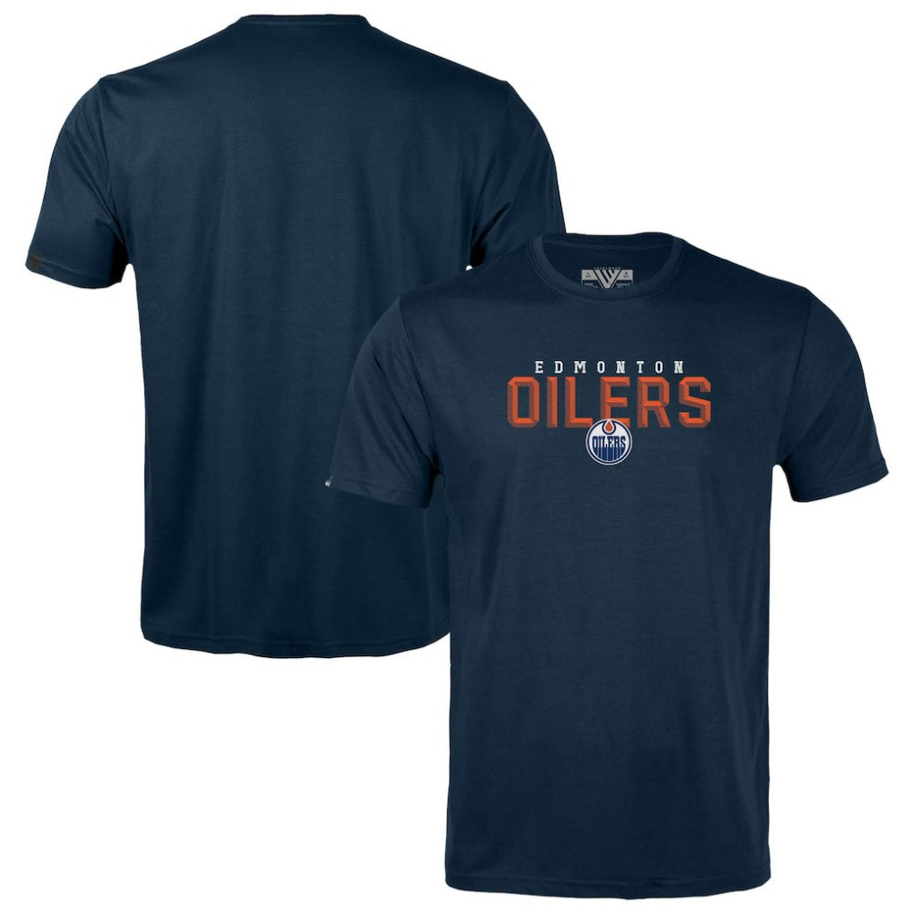 Edmonton Oilers Levelwear Youth Little Richmond Carve T-Shirt - Navy | NHL Clearance