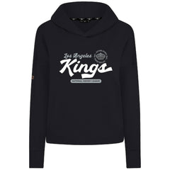 Los Angeles Kings Levelwear Women's Sweet Monument Tri-Blend Cropped Pullover Hoodie - Black | NHL on sale