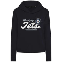 Winnipeg Jets Levelwear Women's Sweet Monument Tri-Blend Cropped Pullover Hoodie - Black | NHL on sale