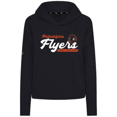 Philadelphia Flyers Levelwear Women's Sweet Monument Tri-Blend Cropped Pullover Hoodie - Black | NHL near me
