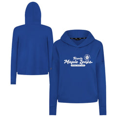Toronto Maple Leafs Levelwear Women's Sweet Monument Tri-Blend Cropped Pullover Hoodie - Royal | NHL discount