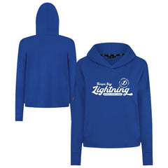 Tampa Bay Lightning Levelwear Women's Sweet Monument Tri-Blend Cropped Pullover Hoodie - Royal | NHL online