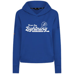 Tampa Bay Lightning Levelwear Women's Sweet Monument Tri-Blend Cropped Pullover Hoodie - Royal | NHL online