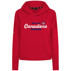 Montreal Canadiens Levelwear Women's Sweet Monument Tri-Blend Cropped Pullover Hoodie - Red | NHL sale