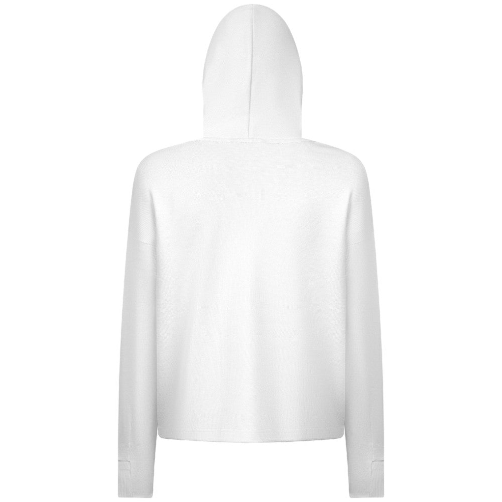 Detroit Red Wings Levelwear Women's Sweet Monument Tri-Blend Cropped Pullover Hoodie - White | NHL Clearance