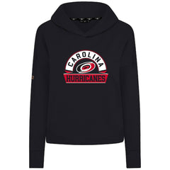 Carolina Hurricanes Levelwear Women's Sweet Banner Arch Tri-Blend Cropped Pullover Hoodie - Black | NHL online