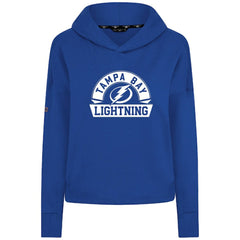 Tampa Bay Lightning Levelwear Women's Sweet Banner Arch Tri-Blend Cropped Pullover Hoodie - Royal | NHL near me