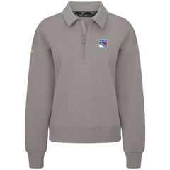 New York Rangers Levelwear Women's Canmore Quarter-Zip Pullover - Gray | NHL Clearance