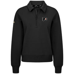 Philadelphia Flyers Levelwear Women's Canmore Quarter-Zip Pullover - Black | NHL Lifestyle