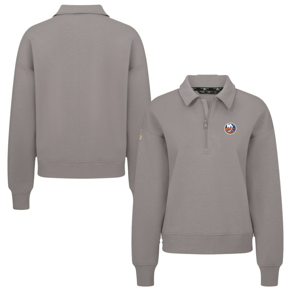 New York Islanders Levelwear Women's Canmore Quarter-Zip Pullover - Gray | NHL discount