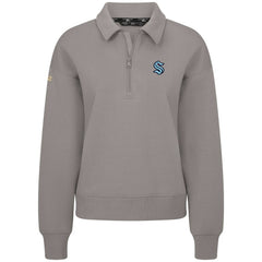 Seattle Kraken Levelwear Women's Canmore Quarter-Zip Pullover - Gray | NHL discount