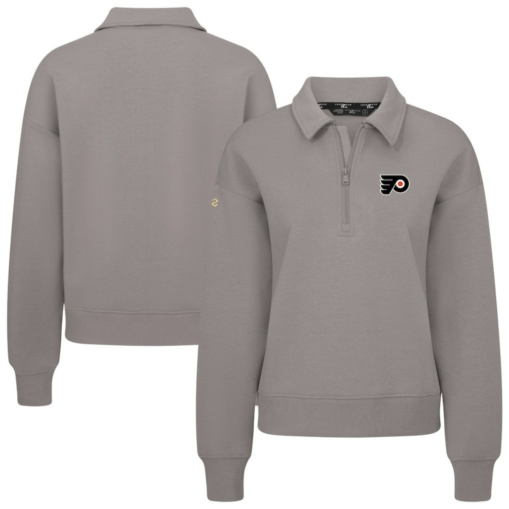 Philadelphia Flyers Levelwear Women's Canmore Quarter-Zip Pullover - Gray | NHL near me