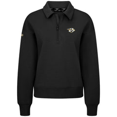 Nashville Predators Levelwear Women's Canmore Quarter-Zip Pullover - Black | NHL discount
