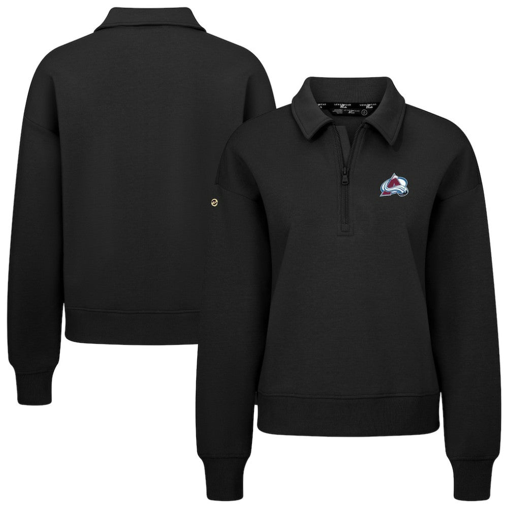 Colorado Avalanche Levelwear Women's Canmore Quarter-Zip Pullover - Black | NHL discount