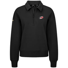 Carolina Hurricanes Levelwear Women's Canmore Quarter-Zip Pullover - Black | NHL Clearance