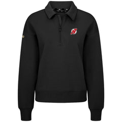 New Jersey Devils Levelwear Women's Canmore Quarter-Zip Pullover - Black | NHL near me