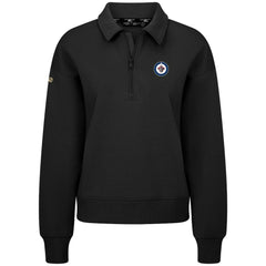 Winnipeg Jets Levelwear Women's Canmore Quarter-Zip Pullover - Black | NHL near me