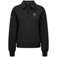 Vegas Golden Knights Levelwear Women's Canmore Quarter-Zip Pullover - Black | NHL Lifestyle