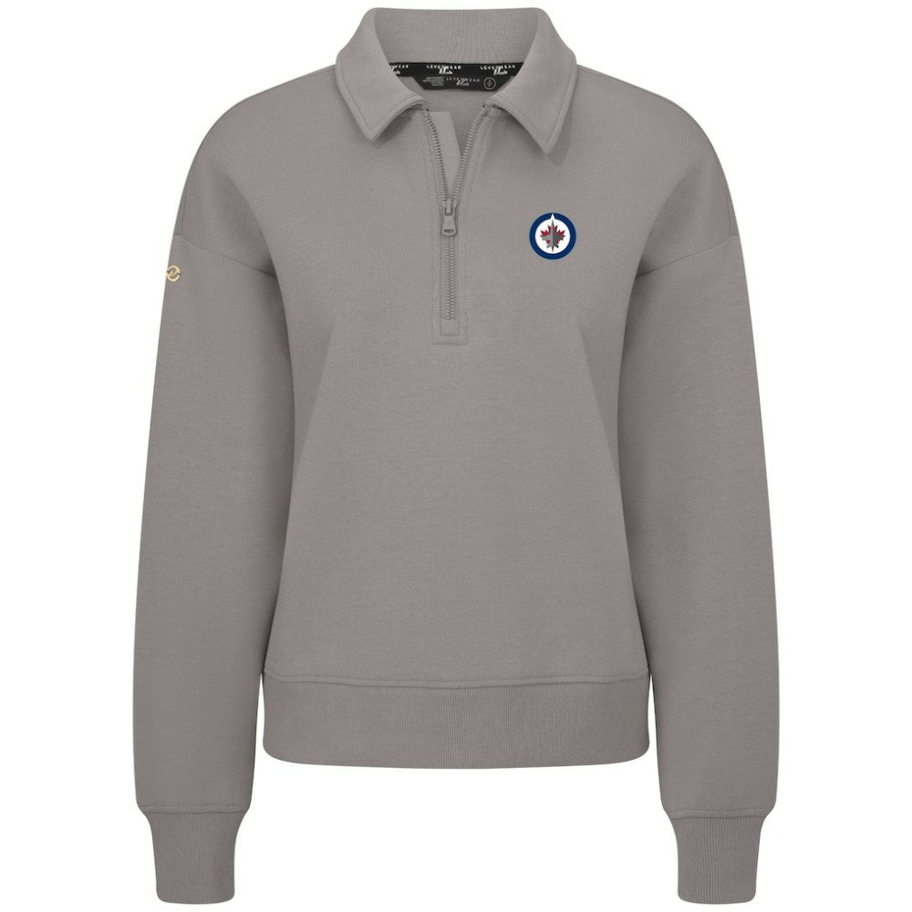 Winnipeg Jets Levelwear Women's Canmore Quarter-Zip Pullover - Gray | NHL near me