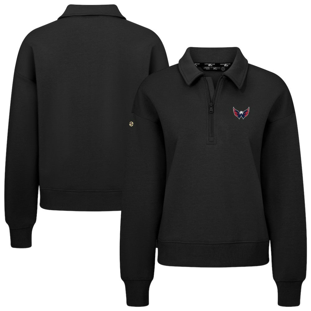 Washington Capitals Levelwear Women's Canmore Quarter-Zip Pullover - Black | NHL sale