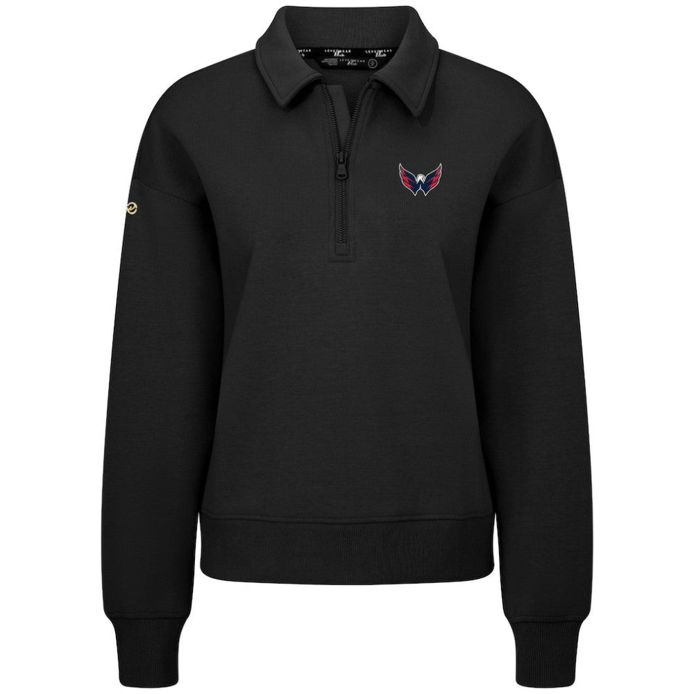 Washington Capitals Levelwear Women's Canmore Quarter-Zip Pullover - Black | NHL sale