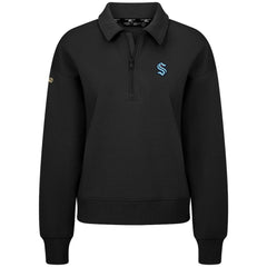 Seattle Kraken Levelwear Women's Canmore Quarter-Zip Pullover - Black | NHL near me