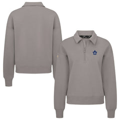 Toronto Maple Leafs Levelwear Women's Canmore Quarter-Zip Pullover - Gray | NHL sale