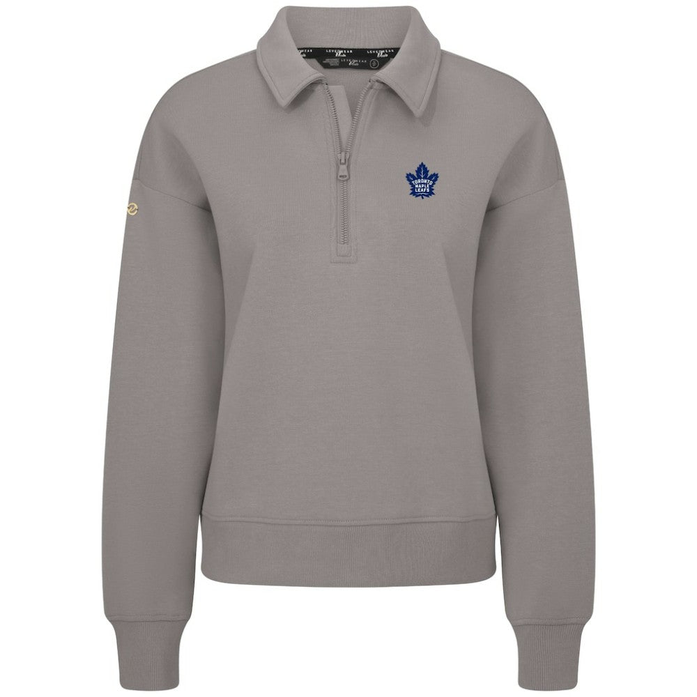 Toronto Maple Leafs Levelwear Women's Canmore Quarter-Zip Pullover - Gray | NHL sale