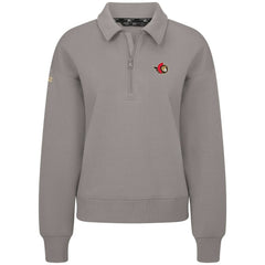 Ottawa Senators Levelwear Women's Canmore Quarter-Zip Pullover - Gray | NHL online