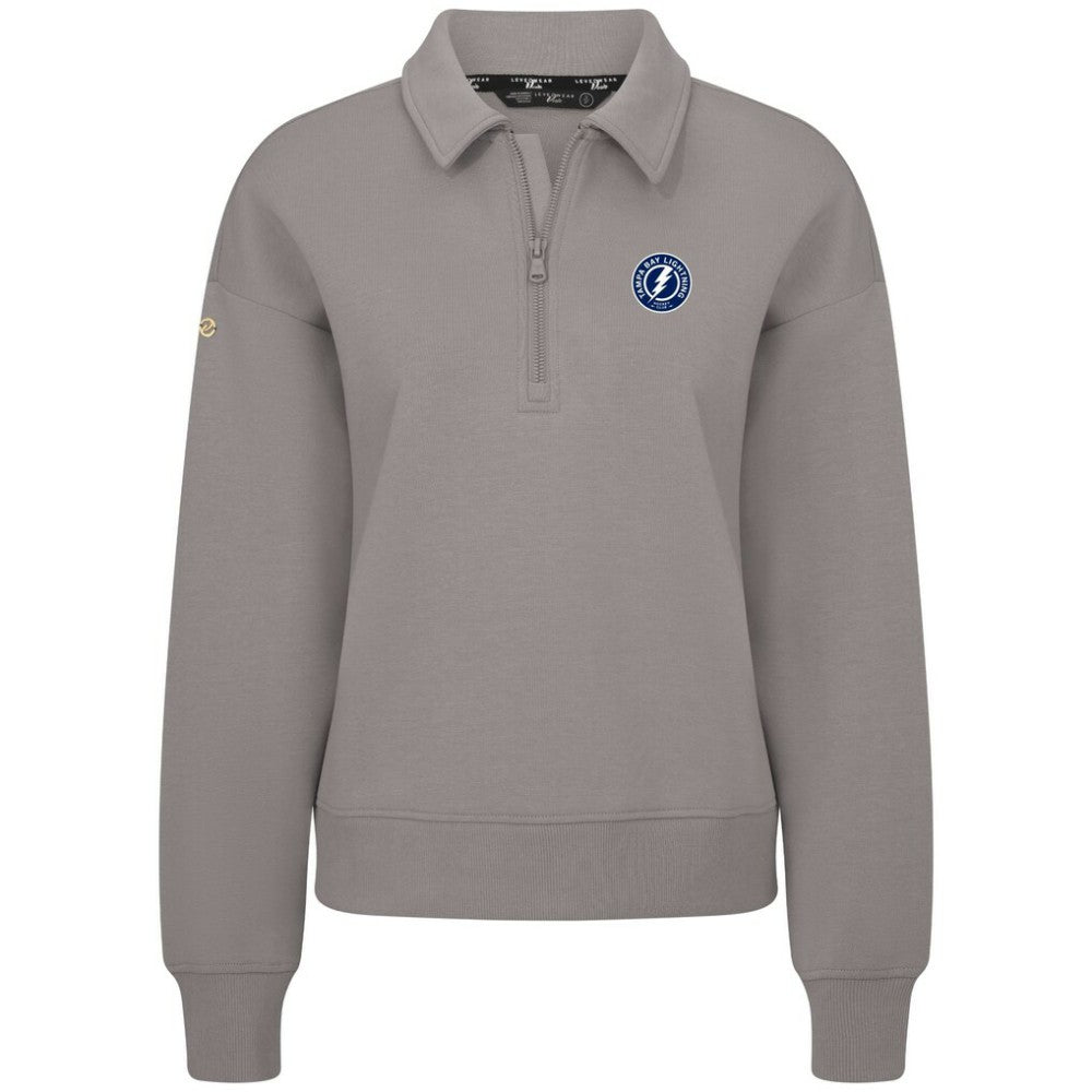 Tampa Bay Lightning Levelwear Women's Canmore Quarter-Zip Pullover - Gray | NHL discount