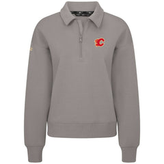 Calgary Flames Levelwear Women's Canmore Quarter-Zip Pullover - Gray | NHL near me