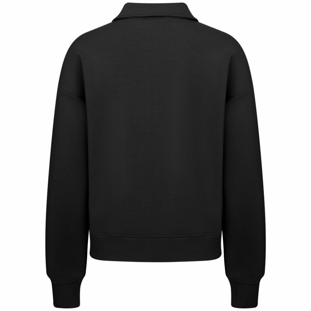 Calgary Flames Levelwear Women's Canmore Quarter-Zip Pullover - Black | NHL Clearance