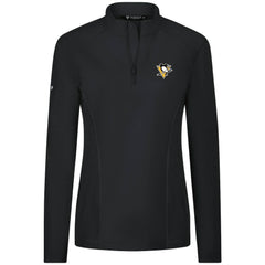 Pittsburgh Penguins Levelwear Women's Upright Quarter-Zip Pullover - Black | NHL sale