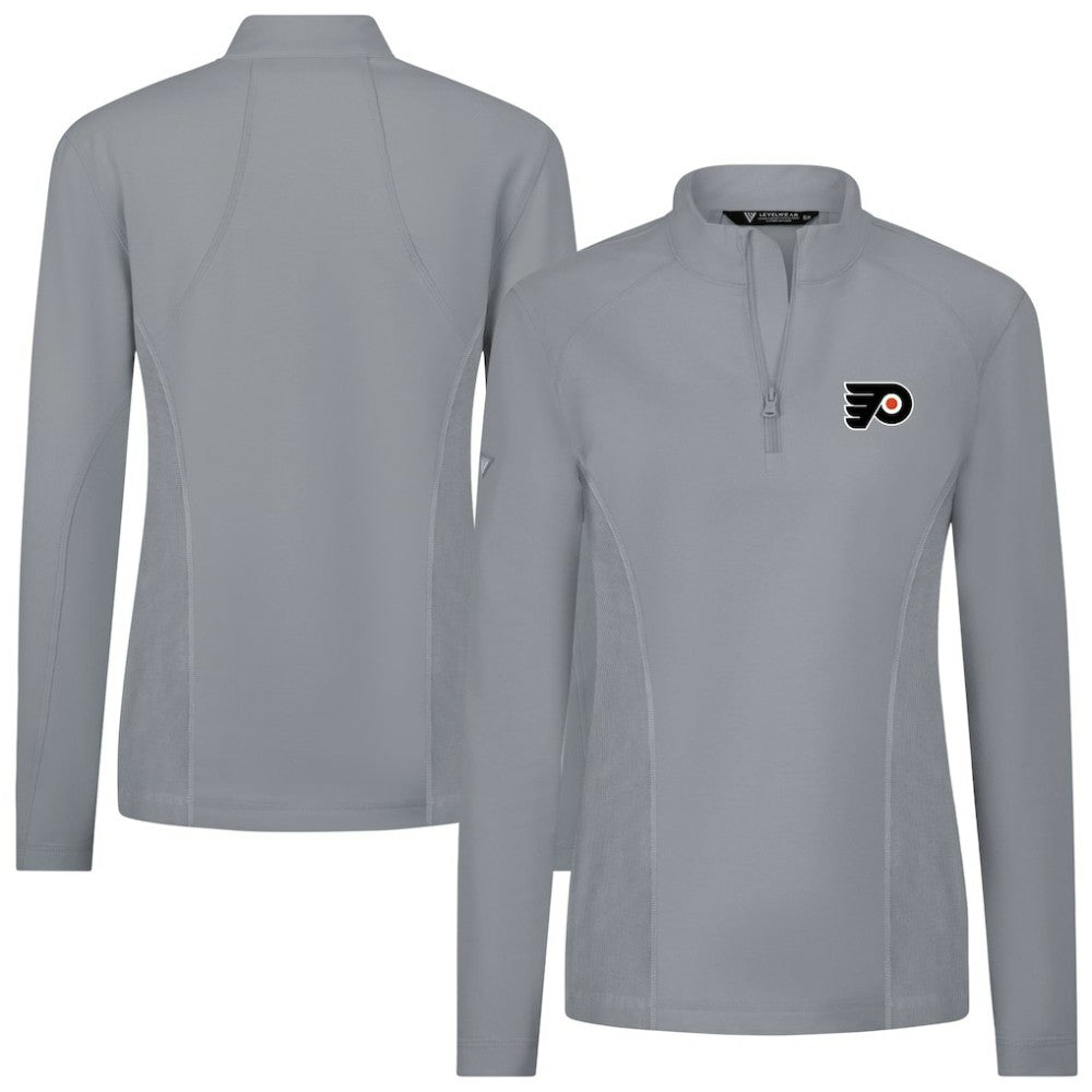Philadelphia Flyers Levelwear Women's Upright Quarter-Zip Pullover - Gray | NHL discount