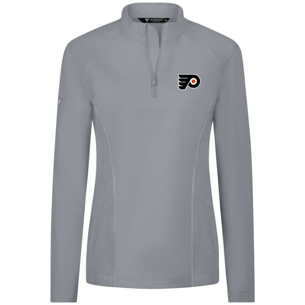 Philadelphia Flyers Levelwear Women's Upright Quarter-Zip Pullover - Gray | NHL discount