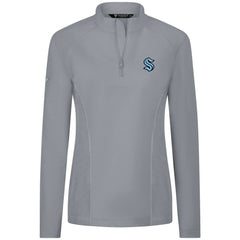 Seattle Kraken Levelwear Women's Upright Quarter-Zip Pullover - Gray | NHL discount